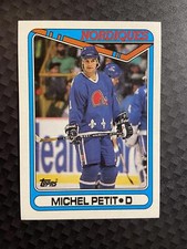 Michel Petit #271 1990-91 Topps Quebec Nordiques hockey