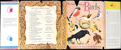 THE GOLDEN BOOK OF BIRDS ~ w/ dust jacket ~ 1st printing Little Golden Book #13 - Picture 4 of 12