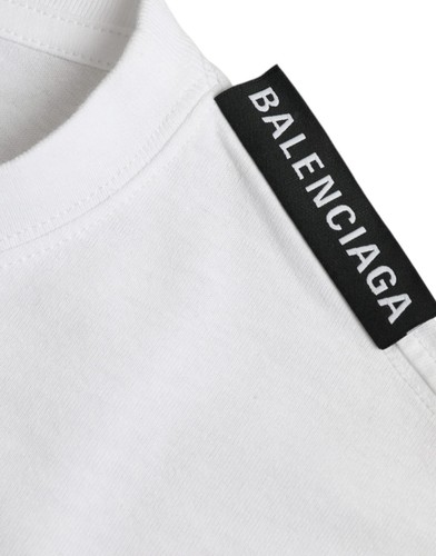 Camiseta BALENCIAGA Off White Algodón Jersey Cuello Redondo Manga Corta s. XXS 820usd - Imagen 4 de 6