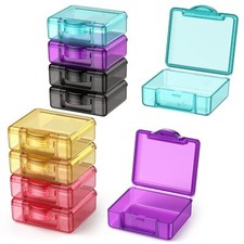 10 Pcs Small Pill Box Cute Travel Pill Organizer Case Plastic Storage Containers