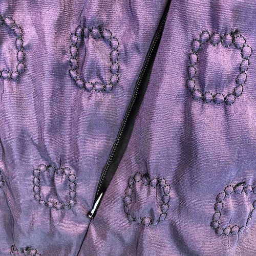 Mycra Pac Vest Womens Large Purple Black Reversible Textured Iridescent Rain Zip - Picture 19 of 23