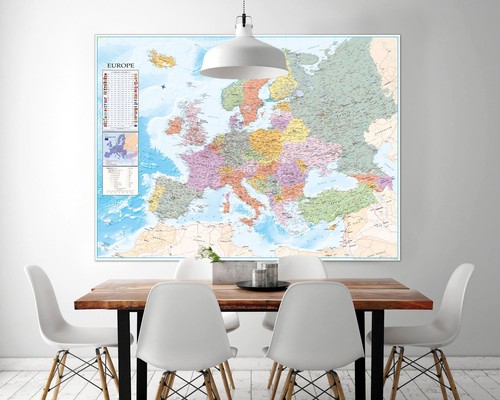 Europakarte XXL Poster Flaggen 135 x 100 cm - Bild 2 von 6