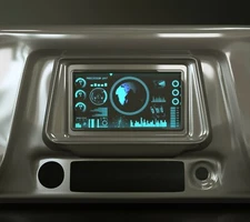 1967-1972 Chevrolet C10 Truck, K5 Blazer & GMC Double DIN Radio Bezel STEREO