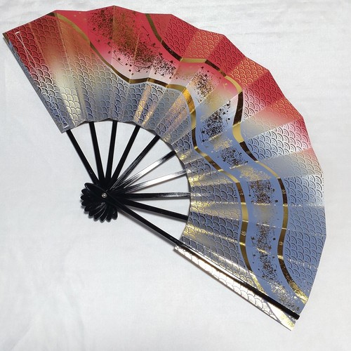 Japanese traditional dance Folding fan Lacquerware 290mm Sensu Omai Oogi Unused - Picture 2 of 10