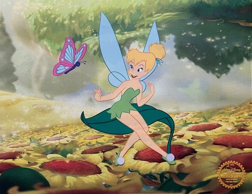 Disney TINKER BELL Limited Edition Sericel Animation Art Cel 11" x 14" - 第 7/7 張圖片