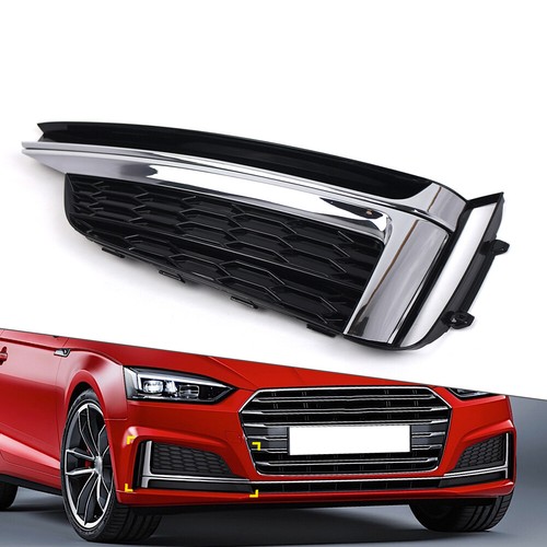 Front Bumper Fog Light Grille Cover Right Side For Audi S5 A5 2018-2019 Auto