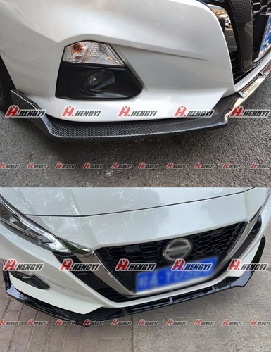 FOR NISSAN ALTIMA 2019-2022 FRONT LIP / SIDE SKIRT / REAR SPLITTER CARBON LOOK - Picture 5 of 23