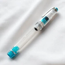 Sailor Professional Gear 21K Skeleton Turquoise Fountain Pen MF Nib from Japan