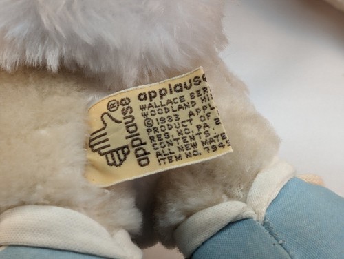 Vintage Applause Jackson Bunny Easter Rabbit Plush 1983 w/ Tags Wallace Berrie - Picture 4 of 8
