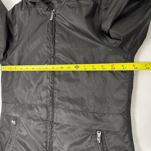 Celebrity Pink Women Packable Jacket Hood Lightweight Black Zip size S - Picture 3 of 10