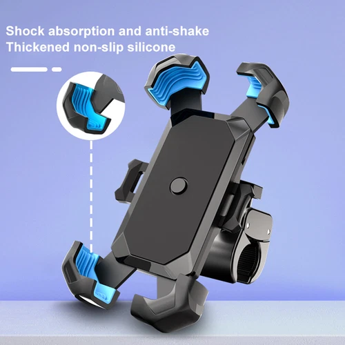 Motorcycle Phone Mount Auto Lock 100mph Military Anti-Shake Bike Phone Holder US - Picture 4 of 13