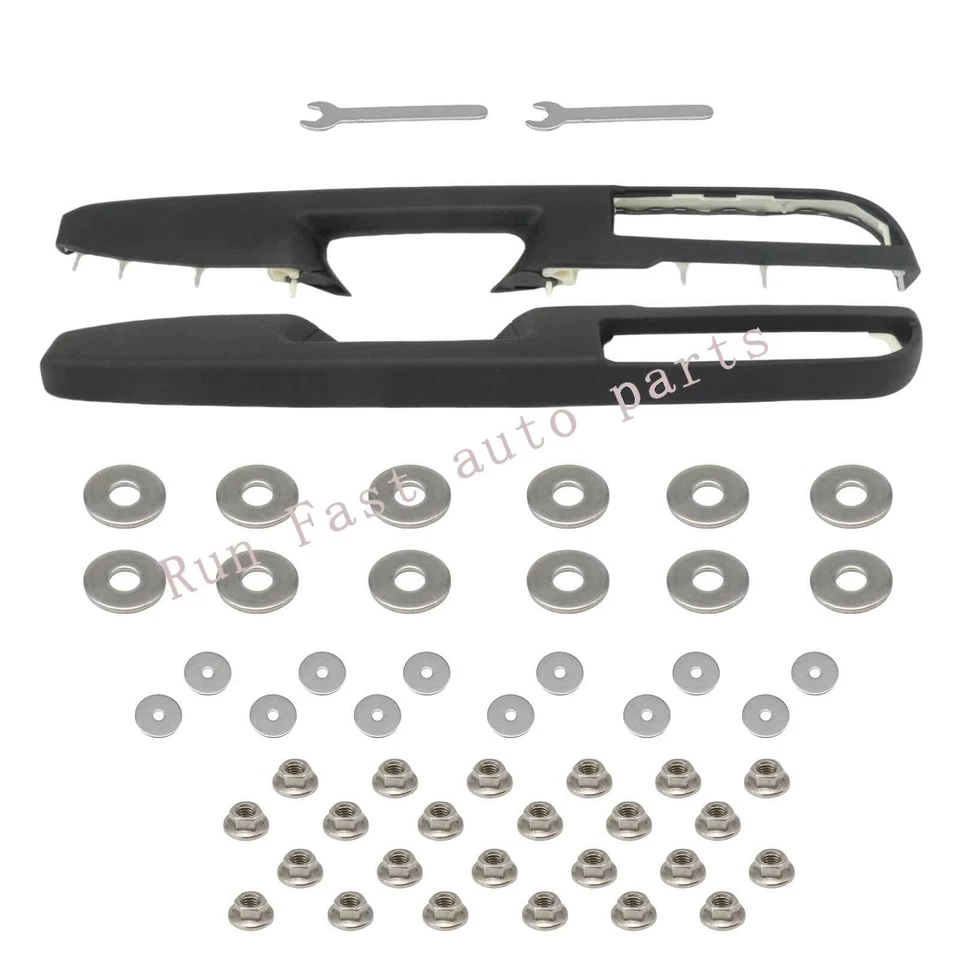 Black Front Left & Right For 2010-14 GMC Yukon XL 1500 Door Armrest Repair 80995 - Image 3 of 4