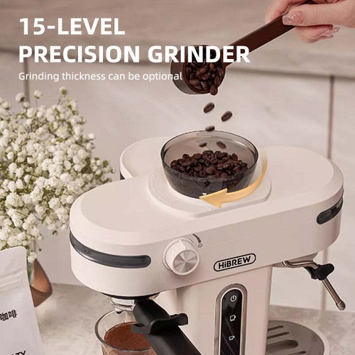 HiBREW H14 Espressomaschine Siebträgermaschine 20Bar mit integriertem Mahlwerk - Bild 4 von 9