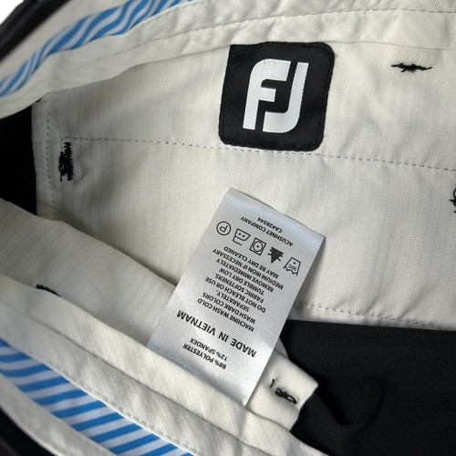 FOOTJOY Golf Chino Performance Pants SIZE 36x32 Black Stretch Flat Front 1010277 - Picture 12 of 13