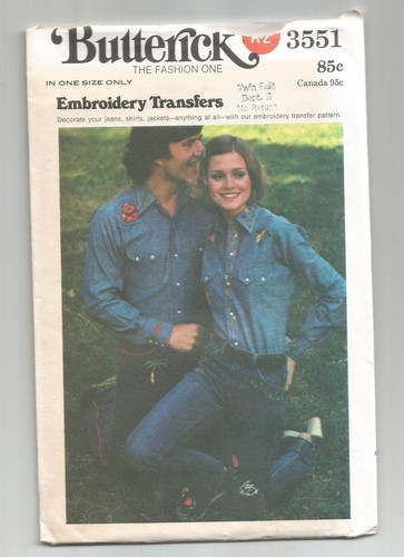 3551 Transfer Pattern McCalls UNCUT Embroidery Designs Vintage 1970s - Picture 3 of 4