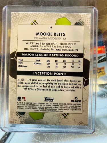 2022 TOPPS INCEPTION BASE, GREEN SP FINISH YOUR SET PICK FROM THE DROP DOWN MENU - Picture 13 of 27