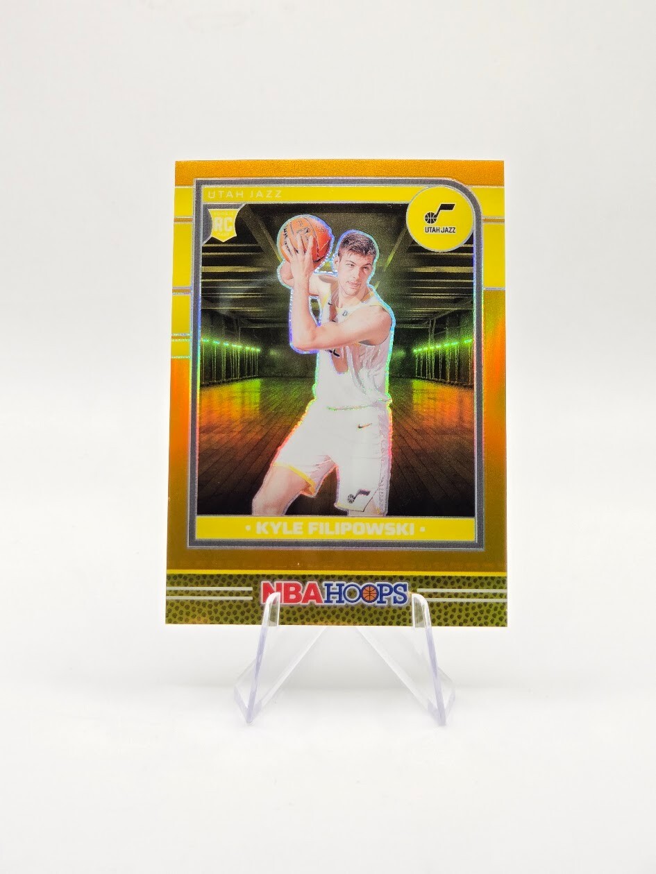 Kyle Filipowski 2024-25 Panini NBA Hoops RC Premium Gold Bookend SP 10/10 #262