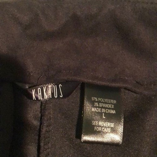 Kaktus Women’s Black Gaucho Pants – Size Large - Picture 4 of 5