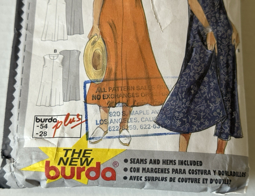 Burda Sewing Pattern #3269 Misses Dress Size 18 to 28 - Cut Not Dated Super Easy - Picture 4 of 7