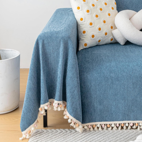 Couch Slipcover Dog Sofa Covers Boho Couch Cover for Dogs Blue Sofa Throw Cover - Picture 2 of 7