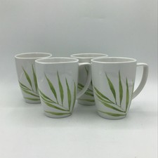 Corelle Coordinates Bamboo Cups Mugs Set of 4 White White Corelle Coordinates Bamboo Cups Mugs Set of 4 White White
