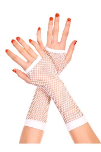 C & N Accessories Long Fingerless Fishnet Gloves - Picture 8 of 9