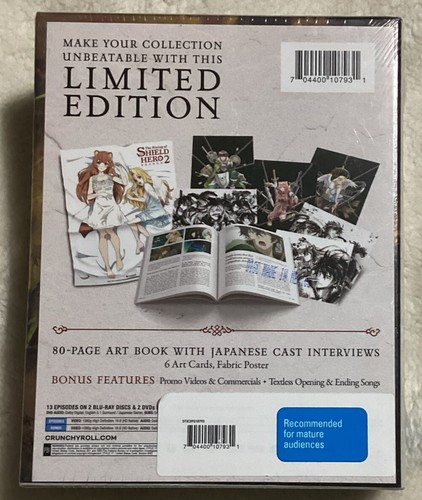 The Rising of the Shield Hero: Season Two Blu Ray Ltd Edition Set SEALED Reg A B - Picture 2 of 3