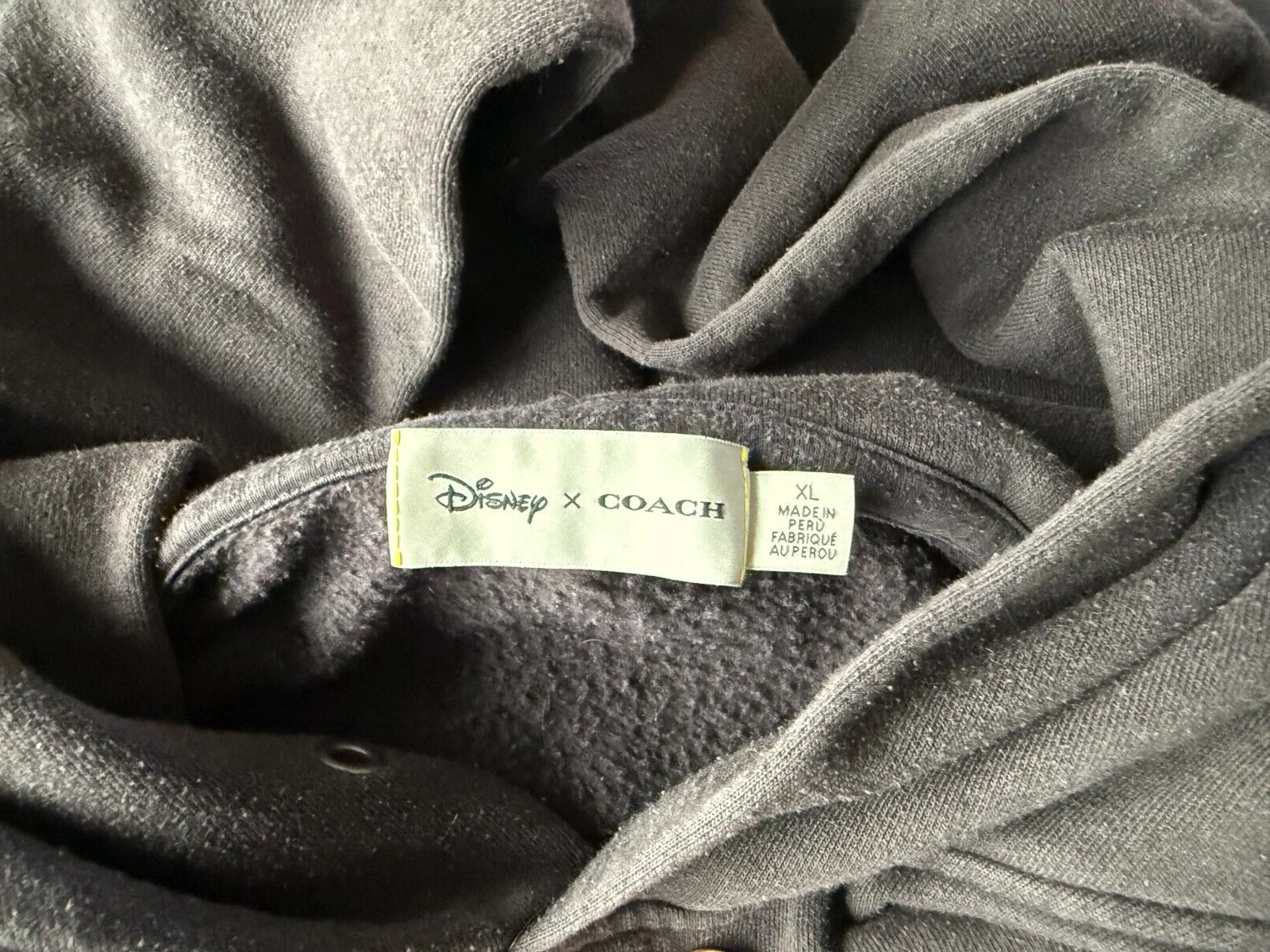 FELPA CON CAPPUCCIO DISNEY X COACH BAMBI Nera XL