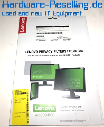 Lenovo Ordinateur Blickschutzfilter 14 Pouces pour THINKPAD Yoga 260/370 - Afbeelding 1 van 3