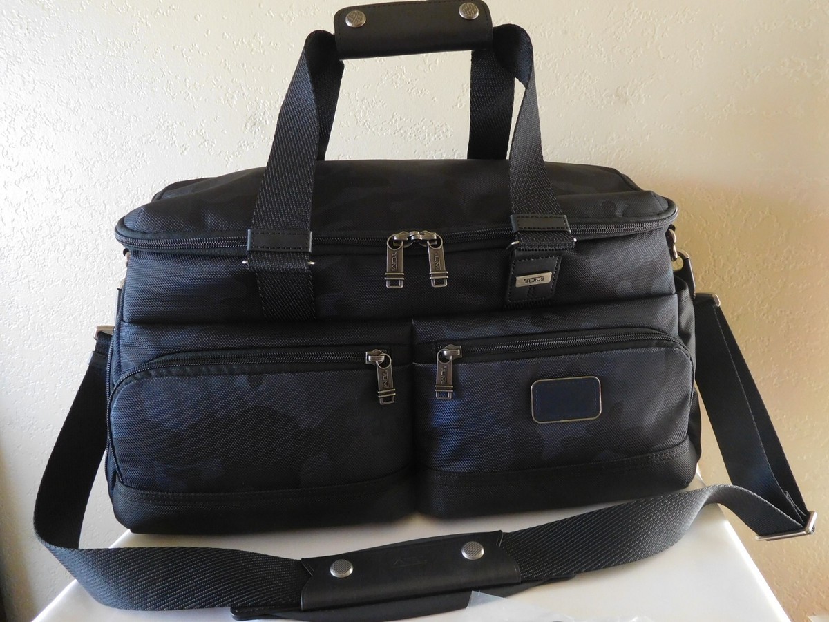 New TUMI McMillin Gym Bag -Multi Color Black, Navy Blue Camo