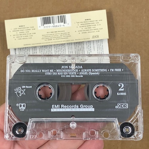 JON SECADA Cassette Tape SELF TITLED 1992 90s Pop Latin Electro JUST ANOTHER DAY - Picture 3 of 5