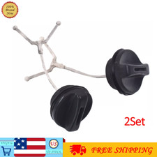 2 pair Gas Fuel Oil Tank Cap For HUSQVARNA Chainsaw 362 365 371 372 372XP