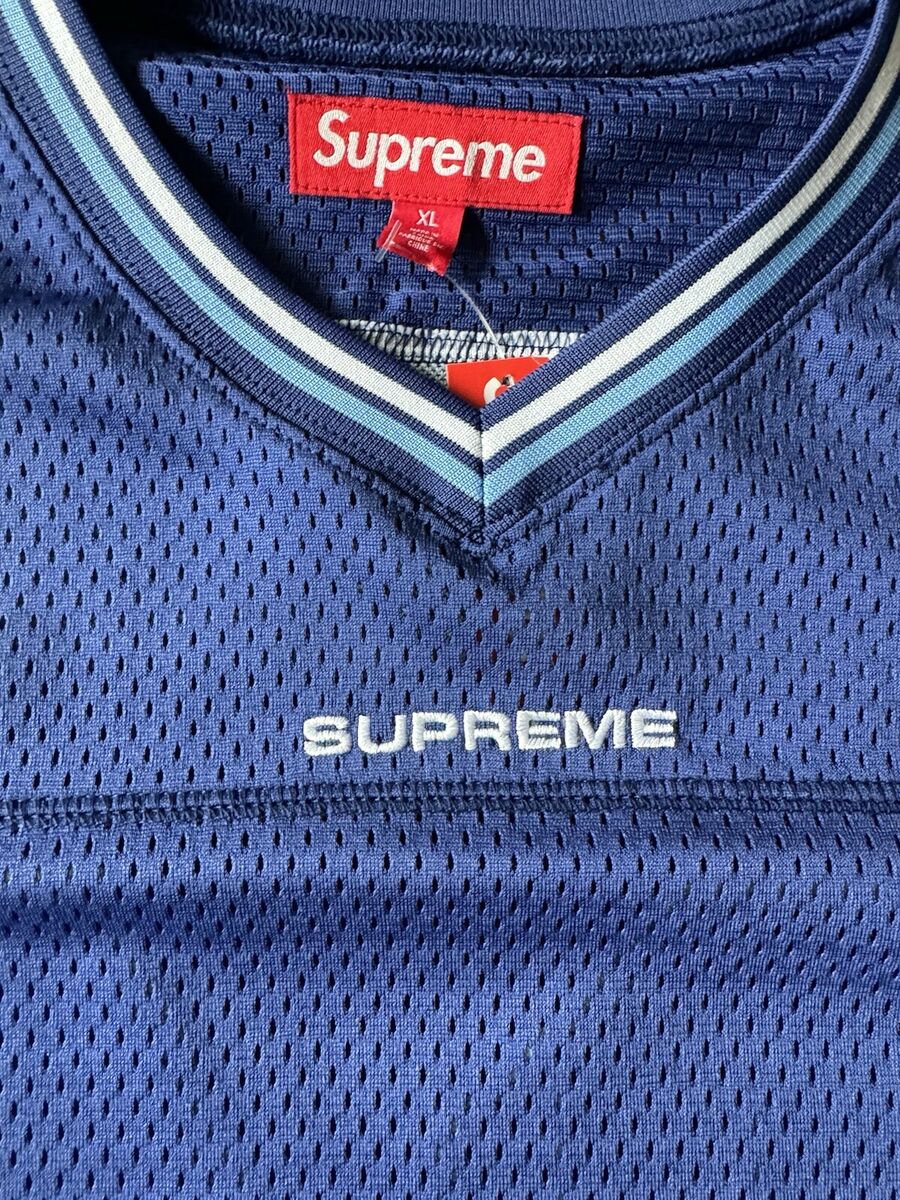 Supreme Jacquard Rib Football Jersey Navy XL | IN HAND SHIPS Supreme Jacquard Rib Football Jersey Navy XL | IN HAND SHIPS