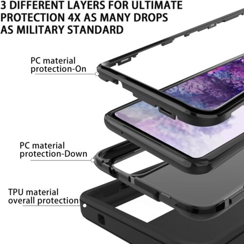 For Samsung Galaxy S20 FE 5G Case Heavy Duty Military Shockproof Rugged Cover - Picture 7 of 33