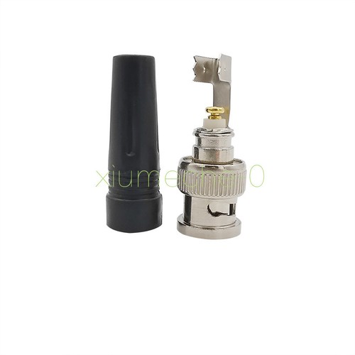5pz Connettore Bnc Maschio per Cavo Twist-On Coassiale Rg59 CCTV Spina Senza Saldatura M8 - Foto 6 di 6