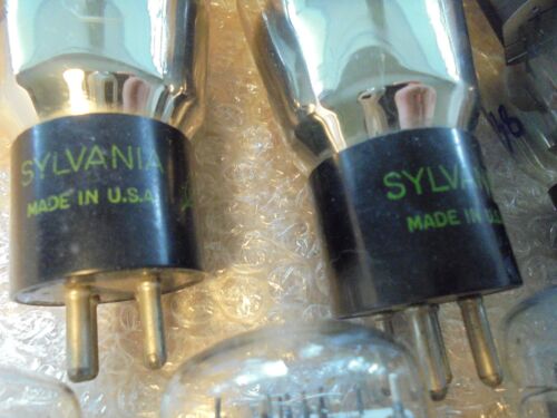 SYLVANIA 6A3 -ONE - HERGESTELLT IN DEN USA ALTER BESTAND GETESTET 100 % STARK VINTAGE VENTILRÖHRE - Bild 4 von 7
