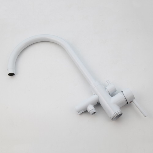 Grifo de relleno de bañera de hidromasaje alto independiente color blanco - Imagen 7 de 12