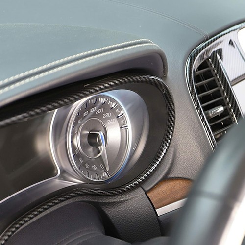 Carbon fiber Central Control Dash Decor Cover Trim Bezel for 2015+ Chrysler 300C - 第 145/371 張圖片