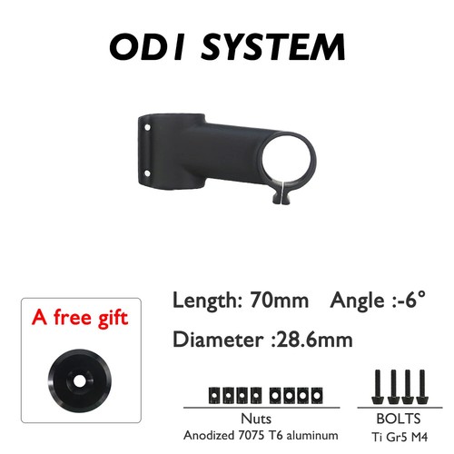 Full Carbon Fiber Stem Fork Clamp Diameter 28.6/31.8mm -6/17 Degree 80-120mm - Picture 26 of 47