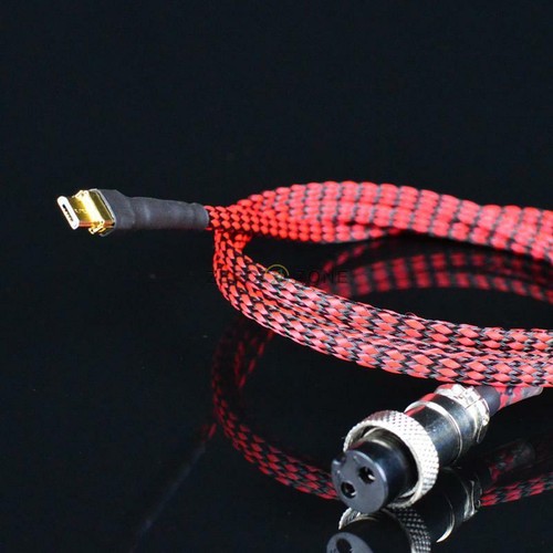 1PC 1.2M Power Supply Cable GX16 to Micro USB Plug For Raspberry - Afbeelding 1 van 3