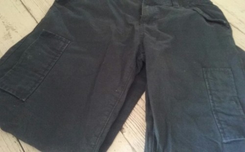 Pantalones de carga OshKosh B'gost con cordón de cintura ajustable azul marino talla 12 - Imagen 6 de 12