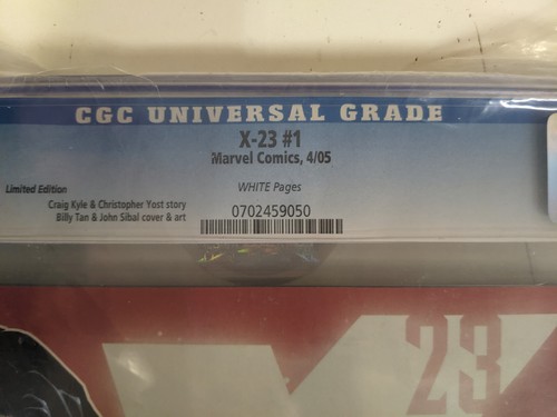 X-23 1 LIMITED EDITION Comic CGC 9.6 (2005) ORIGIN & 1ST SOLO SERIES, case crack - Picture 6 of 10