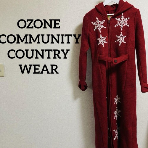 OZONE COMMUNITY COUNTRY WEAR ニットロングコート F ロングコート 