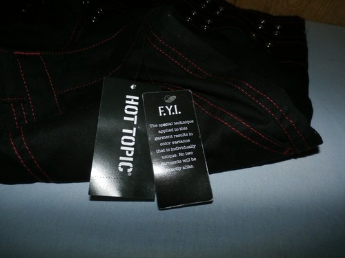 NWT Hot Topic double belt carpenter shorts black Size 11 **New w/ Tags $59.00 - Picture 5 of 12