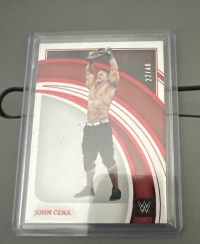 2022 Panini Immaculate Collection WWE Red 22/40 John Cena