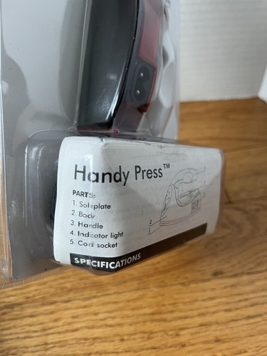 NEW Vintage Intertek D25006 Handy Press Mini Iron Crafts Sewing Appliqués Travel - Picture 3 of 6