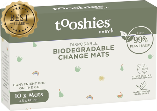 10-Pack Biodegradable Baby Changing Mats Disposable Waterproof Plant-Based Cute - Picture 11 of 12
