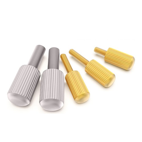 Tornillos de pulgar moleteados latón/niquelado latón M3 M4 M5 pernos de culata - Imagen 7 de 12