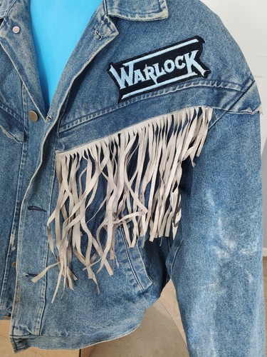 Giacca jeans Iron Maiden, Metallica, Black Sabbath, Megadeth, patchata anni 80 90 - Foto 4 di 16