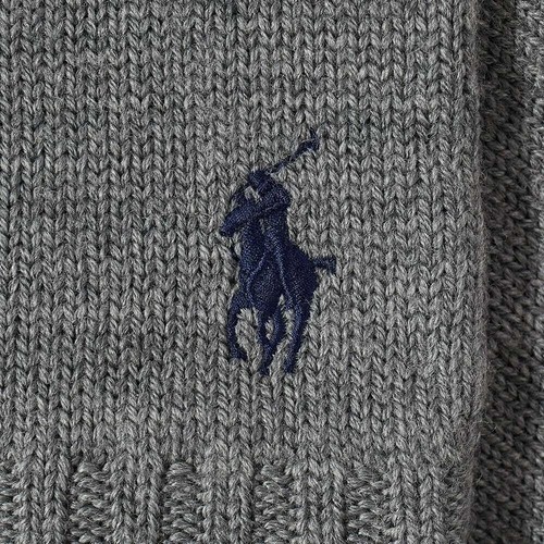 NEW TAGGED RALPH LAUREN 1 size fits all POLO knit gloves wool GREY rpp£59 - Picture 3 of 7
